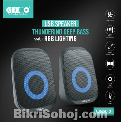 GEEOO USB SPEAKER WITH RGB